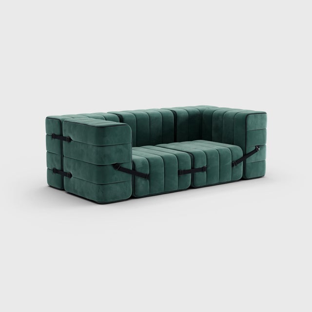 The classic seven. Why not turn a modular sofa into a classic sofa. A really compact, cosy couch with full armrests. And...