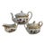 Vintage Spode Stafford Flowers English Bone China Tea Service, 3-Piece Set For Sale