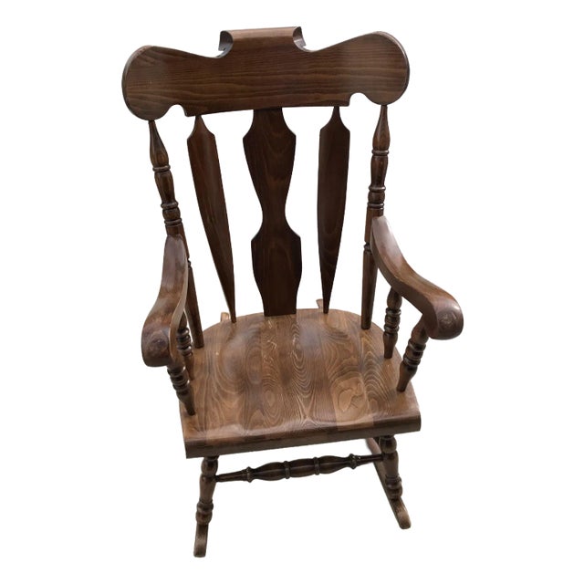 Large Mid-Century Victorian Rocker For Sale