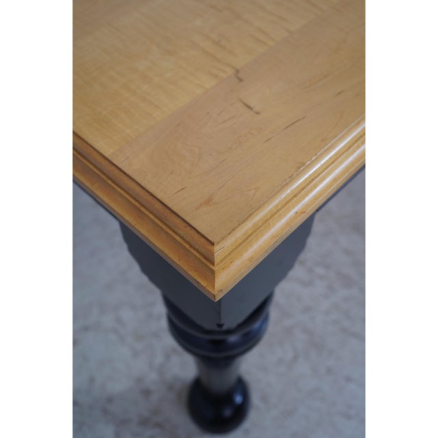 Large Tiger Maple Country Style 1 Drawer Desk For Sale - Image 9 of 17