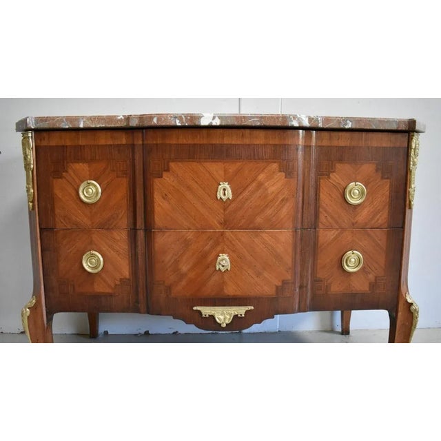 Brown 19th Century Louis XV Style Chest of Drawers For Sale - Image 8 of 18