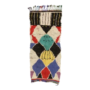 Vintage Moroccan Azilal Rag Rug - 03'08 X 07'09