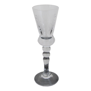 King Gustav III Hovmantorp Sweden Etched Crystal 5 3/8" Cordial Aperitif Glass