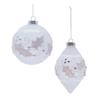 Glass Holiday Ornaments (Set of 6) For Sale