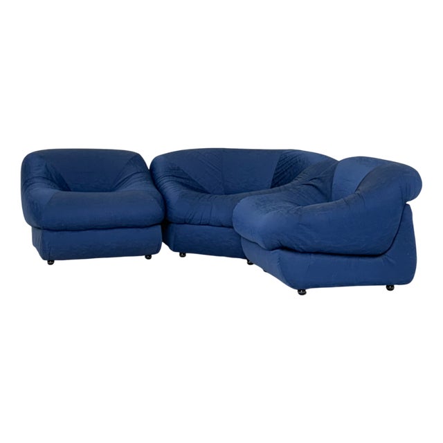 Space Age Modular Set in Blue from Airborne, Set of 3 For Sale