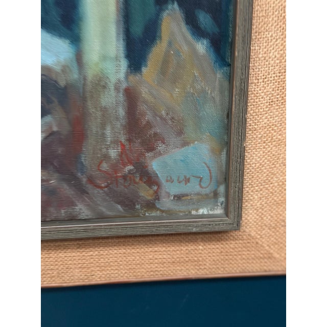 1960s Nis Stougaard, Gudhjem, Bornholm, 1965, Oil on Canvas, Framed For Sale - Image 5 of 18