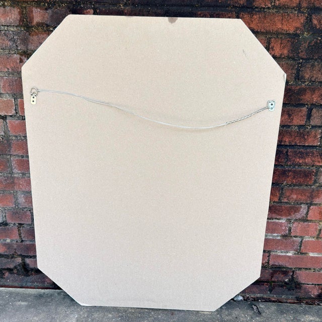 Vintage Parcel Gilt Faux Bamboo Pistachio Octagonal Wall Mirror - Newly Painted For Sale - Image 12 of 12