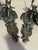 1980s French Louis XVI Charcoal Bronze Wall Lamps Sconces - Pair For Sale - Image 12 of 14