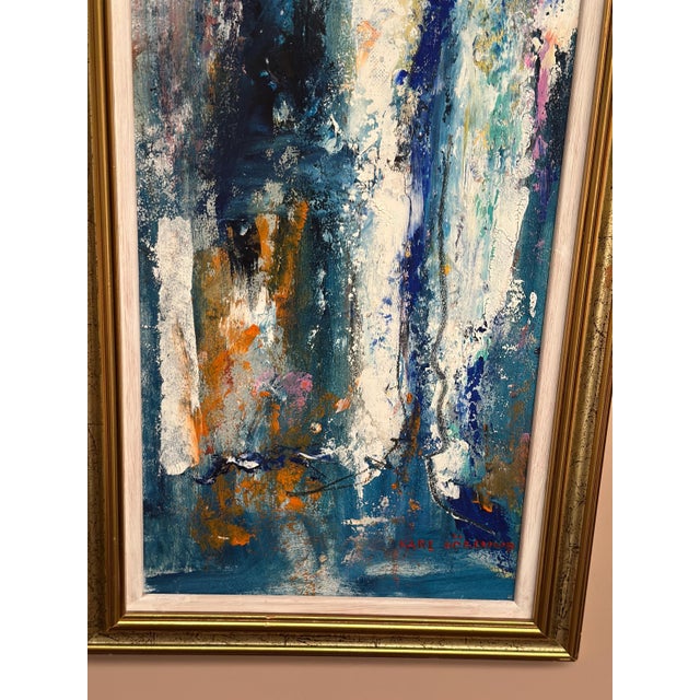 Karl Höglund, Waiter, 1960s, Oil Painting on Panel, Framed For Sale - Image 11 of 14