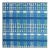 Sample - Schumacher Zealand Check Fabric in Peacock For Sale