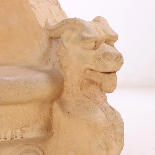 1920s An Italian Terracotta Garden Seat, C. 1920. For Sale - Image 5 of 7