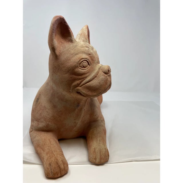 Arts & Crafts Late 19th Century Terracotta Bulldog For Sale - Image 3 of 5