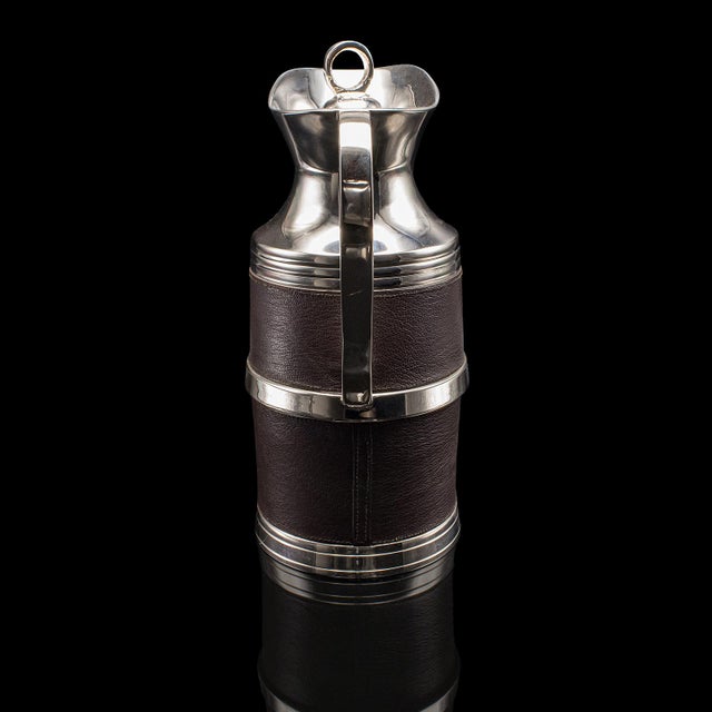 1980s Vintage Polo Club Vacuum Flask, English, Leather, Cooling Jug, Warming Pitcher For Sale - Image 5 of 12