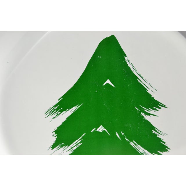 Set 12 Pfaltzgraff Marimekko Oy Christmas Tree Red Band Design Dinnerware Late 20th Century For Sale - Image 15 of 16