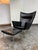 Black Hans Wegner for Carl Hansen & Son Thor Black Leather Ch445 Lounge Chair & Ch446 Footrest Set For Sale - Image 8 of 11