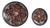 Vintage 717 Ceramic Plates with Flowers from Ruscha, Germany, 1970s, Set of 2 For Sale