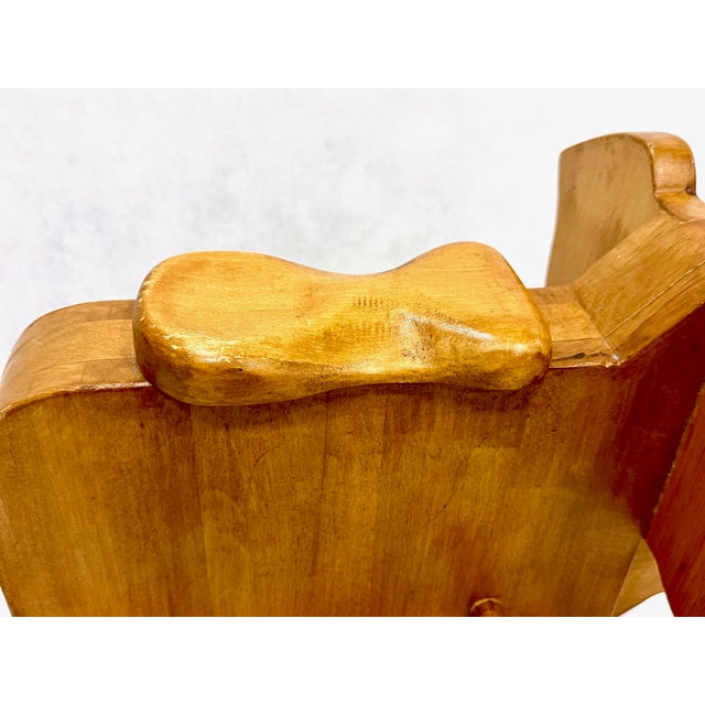 1960s Mid-Century Wooden Rocking Elephant, 1960s For Sale - Image 5 of 10