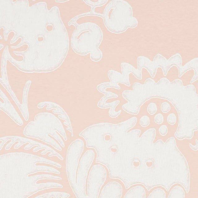 Based on a damask fabric in our archive, this large-scale, surface-printed wallpaper has exceptional beauty and depth....