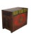 Late 19th Century Hand Painted Five Bats Antique Gansu Tibetan Cabinet For Sale - Image 5 of 12