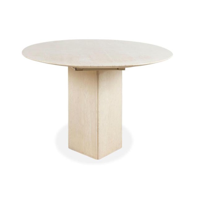 Wooden Dining Table with Travertine Top from WK Wohnen For Sale - Image 16 of 17