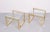 1970s Vintage Brass Square Side Tables from Renato Zevi, 1970s, Set of 2 For Sale - Image 5 of 8