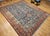 Navy Blue Antique Persian Heriz Serapi Rug, Hand-Knotted Wool, Allover Tree of Life Pattern, Blue & Brick-Red, 9x12 For Sale - Image 8 of 18