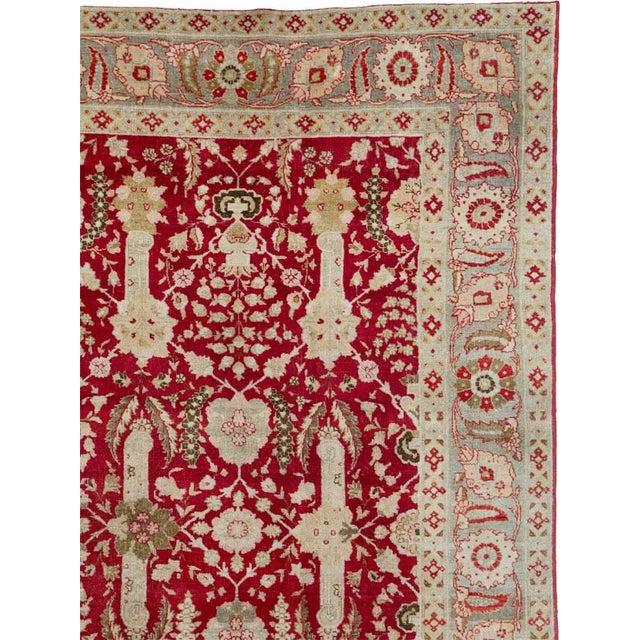 Traditional Galerie Shabab Collection Early 20th Century Persian Tabriz Gallery Carpet For Sale - Image 3 of 9