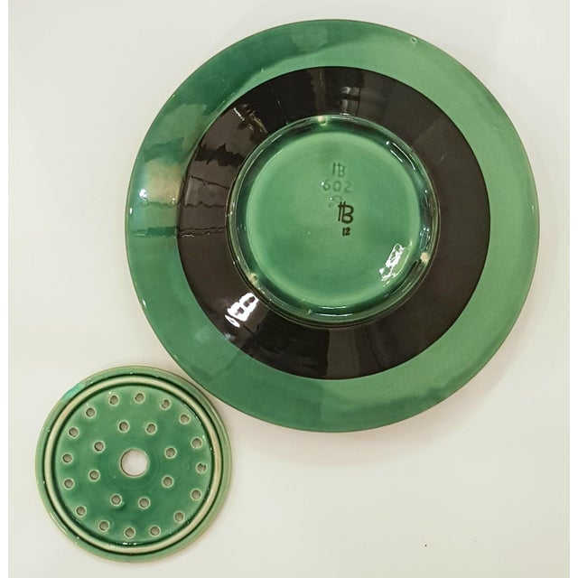 Black Fruit Bowl with Sieve by Hedwig Bollhagen, 1950s, Set of 2 For Sale - Image 8 of 10