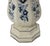 Early 21st Century Vintage 1980s Hand-Painted Blue and White Toleware Table Lamps For Sale - Image 5 of 7