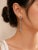 Art Deco Late 20th Century 14K White Gold Diamond Sapphire Chandelier Floral Tier Earrings, Pair For Sale - Image 3 of 3