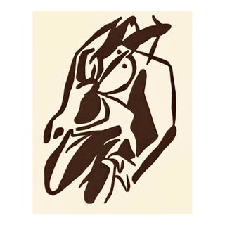 Jean Arp Woodcut Untitled A17 Published 1982 For Sale