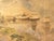 1950s Showa Era Japanese Painted Byobu Screen "Landscape With Temple" For Sale In Dallas - Image 6 of 17