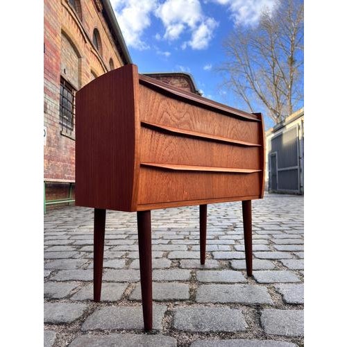 Small Danish Teak Chest of Drawers For Sale - Image 11 of 11