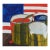 Contemporary Red White and Blue Flag Still Life Painting For Sale