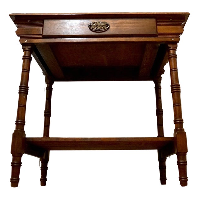 Antique, 19th Century Turned Pine Occasional Table For Sale