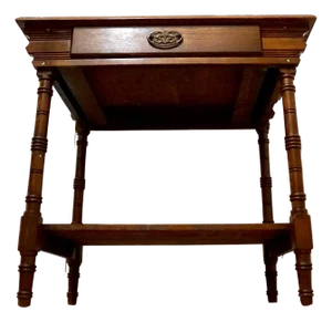 Antique, 19th Century Turned Pine Occasional Table