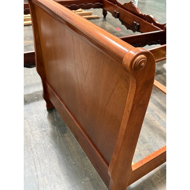 Twin Size Circa 1997 Bombay Co. Sleigh Bed Frame For Sale - Image 12 of 12