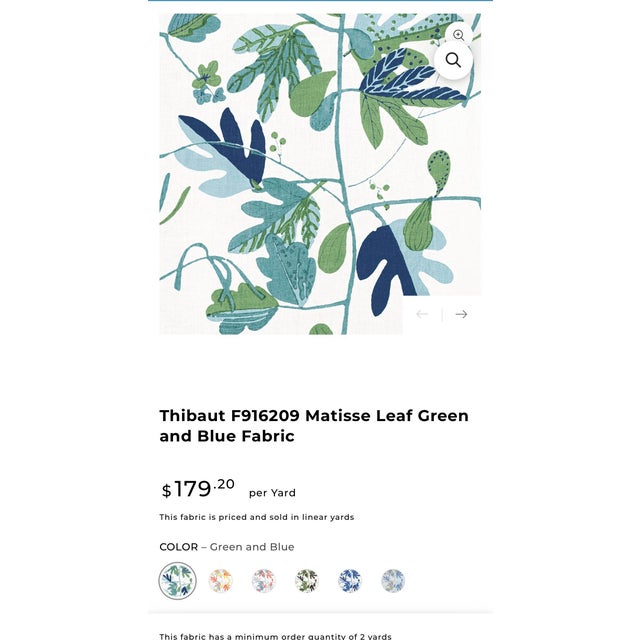 Textile Queen Headboard, Thibaut Linen, Wall-Mount Only – Brand New For Sale - Image 7 of 8