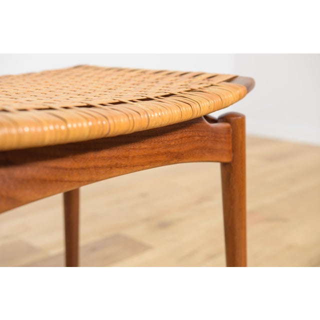 Mid-Century Modern Teak Stool by Sigfrid Omann for Ølholm Furniture Factory, 1950s For Sale - Image 9 of 14