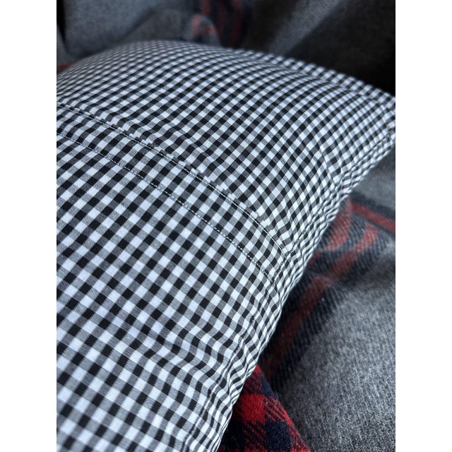 Montana Vintage Pennant With Native American Chief on New Woven Large Throw Pillow For Sale - Image 4 of 4