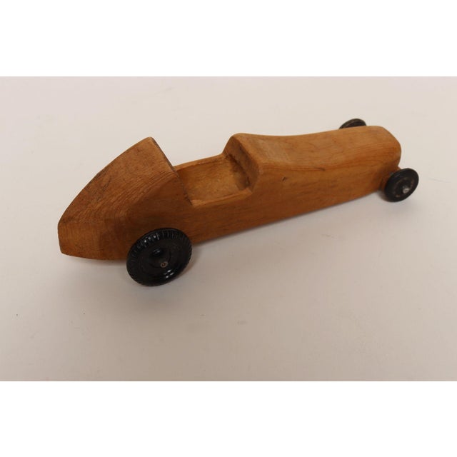 Set of Four Vintage Painted Pinewood Racers For Sale - Image 13 of 18