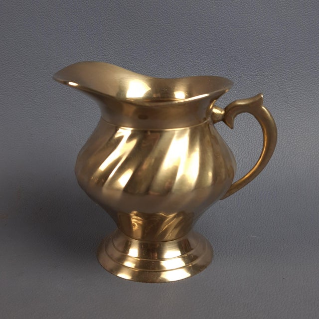Striped Brass Tea Service, 1960s For Sale - Image 10 of 18