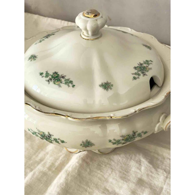 Porcelain Theresia Tureen with Gilt Details from Seltmann Weiden, Germany, 1950s For Sale - Image 10 of 16