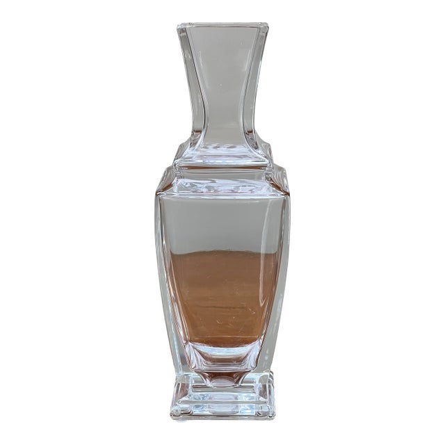 Vintage Baccarat Crystal Pearl Vase For Sale