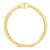 This delicate ring features a sparkling white diamond set in a band crafted in 2 micron 14 karat gold plated sterling...