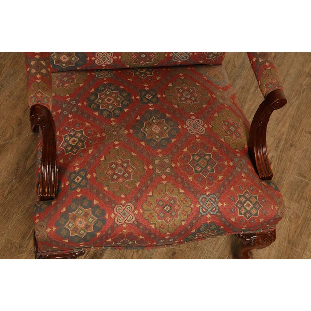 Henredon Chippendale Style Mahogany Library Armchair For Sale - Image 10 of 18