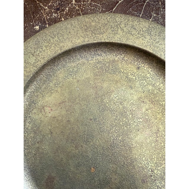 For your collection, a 9" gilt bronze tray in untouched condition by Tiffany Studios.