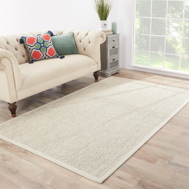 Jaipur Living Naples Natural Solid Beige & Ivory Area Rug 8' X 10