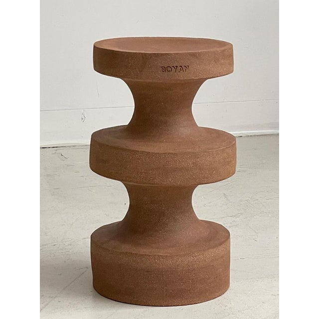 The Boyan side table by Zeynep Boyan Dimensions: D 25.4 x H 43.18 cm Materials: Terracotta stoneware clay. This item is...