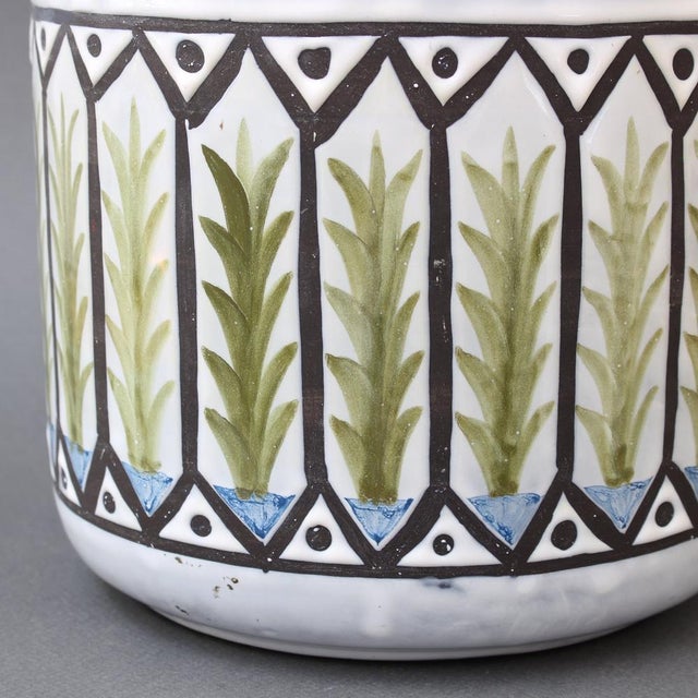 Vintage French Ceramic Cachepot by Roger Capron, 1970s For Sale - Image 10 of 15